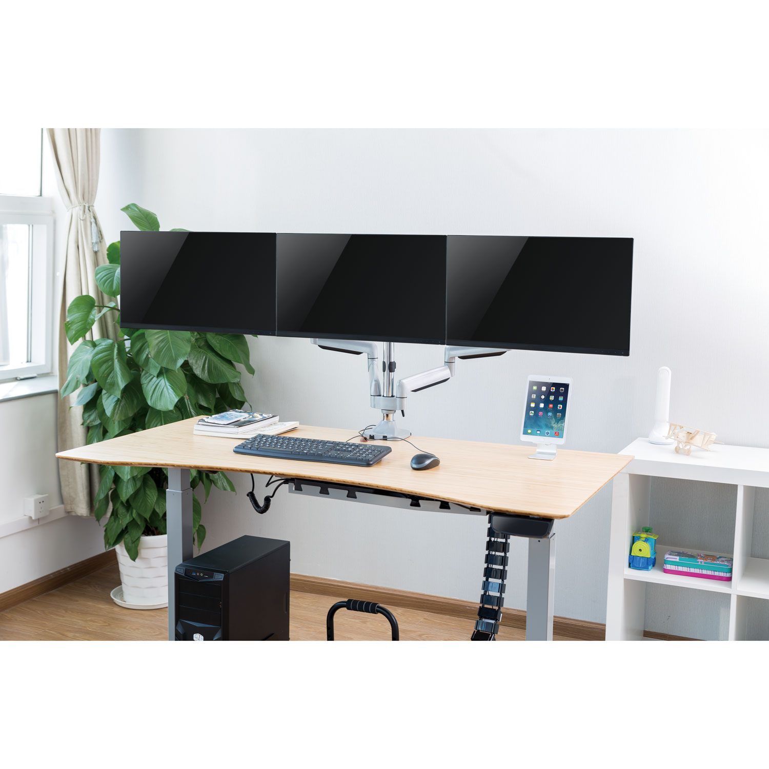 Monitorarm LogiLink Trippel 13-32 tum Gas