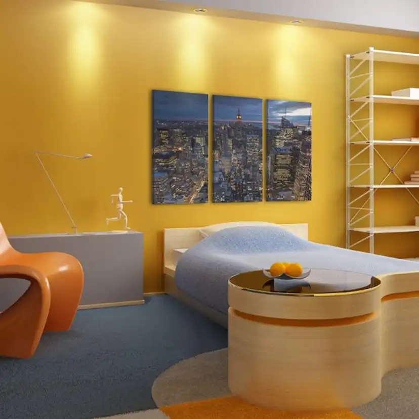 Tavla Arkiio Vy Från Ovan NYC