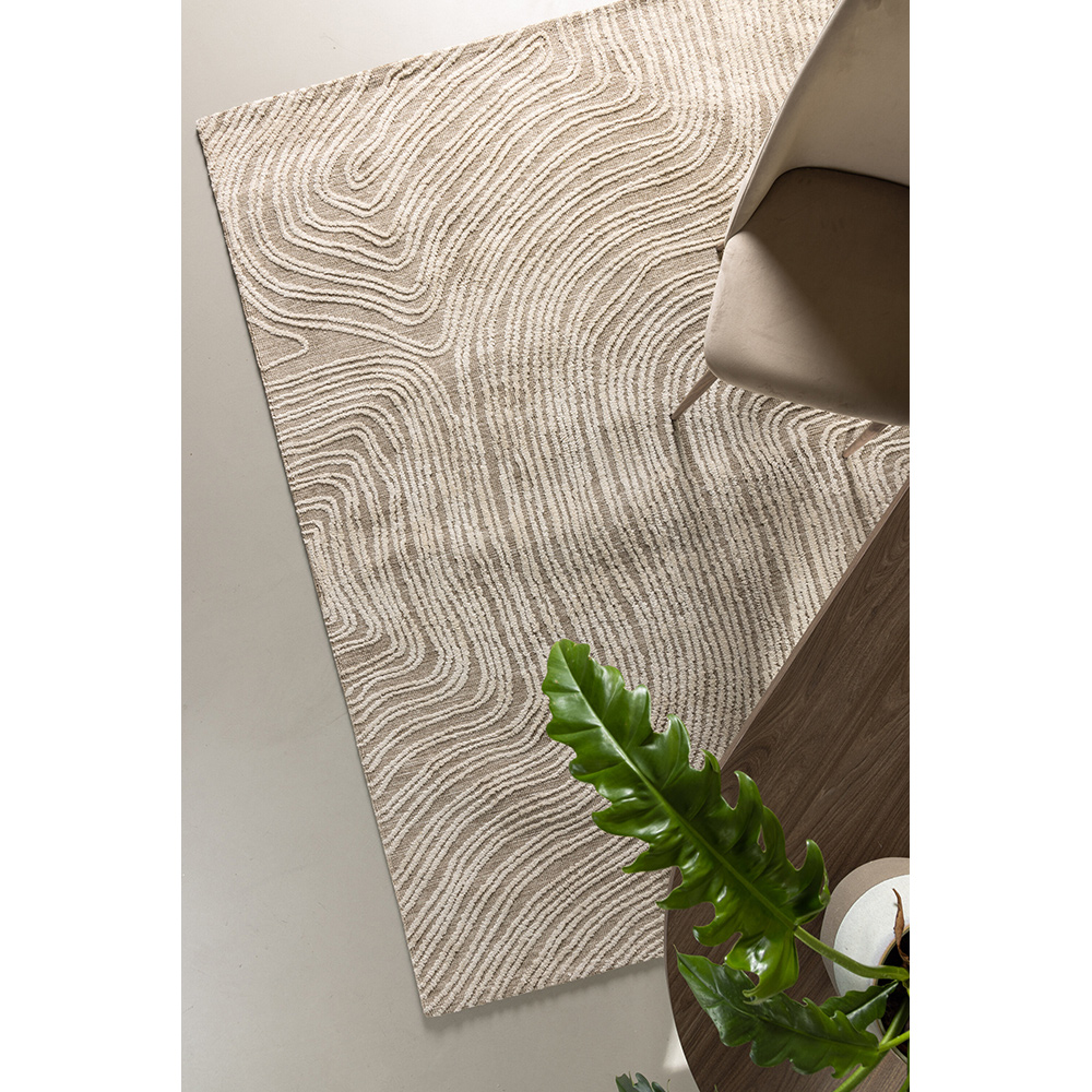 Melle Micropolyester - 395*295-  -Rectangular-Ivory Beige 295x395 cm