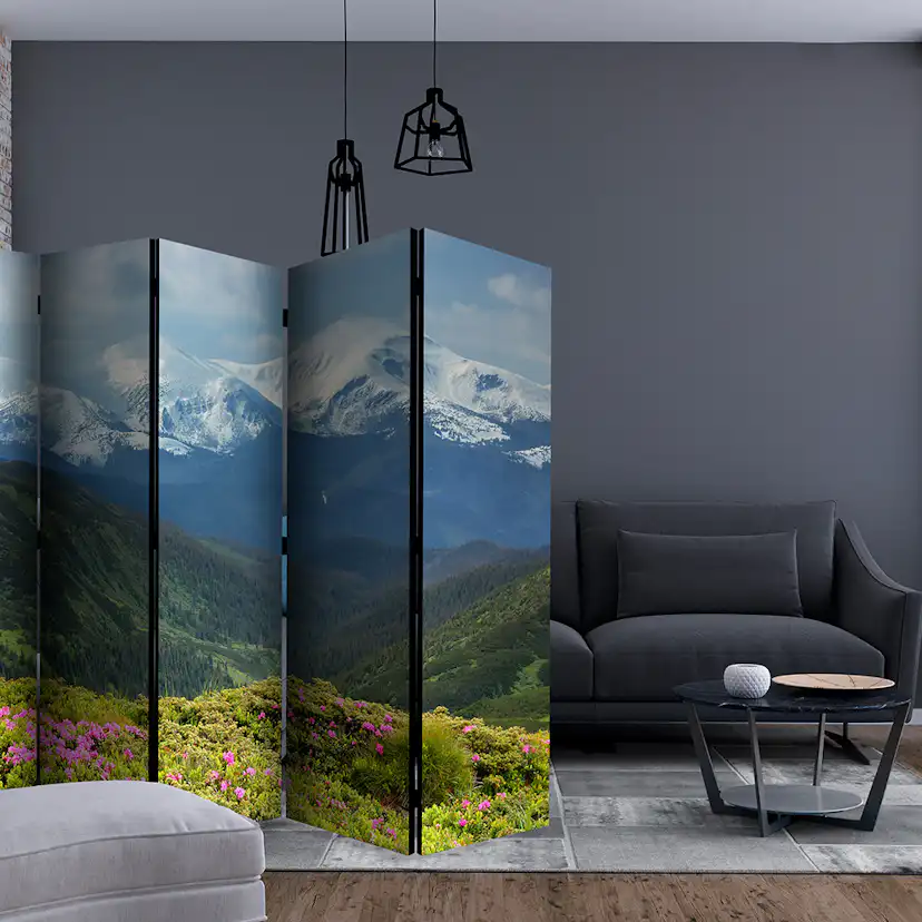 Rumsavdelare Skärmvägg Arkiio Spring Mountain Landscape II 225x172 cm