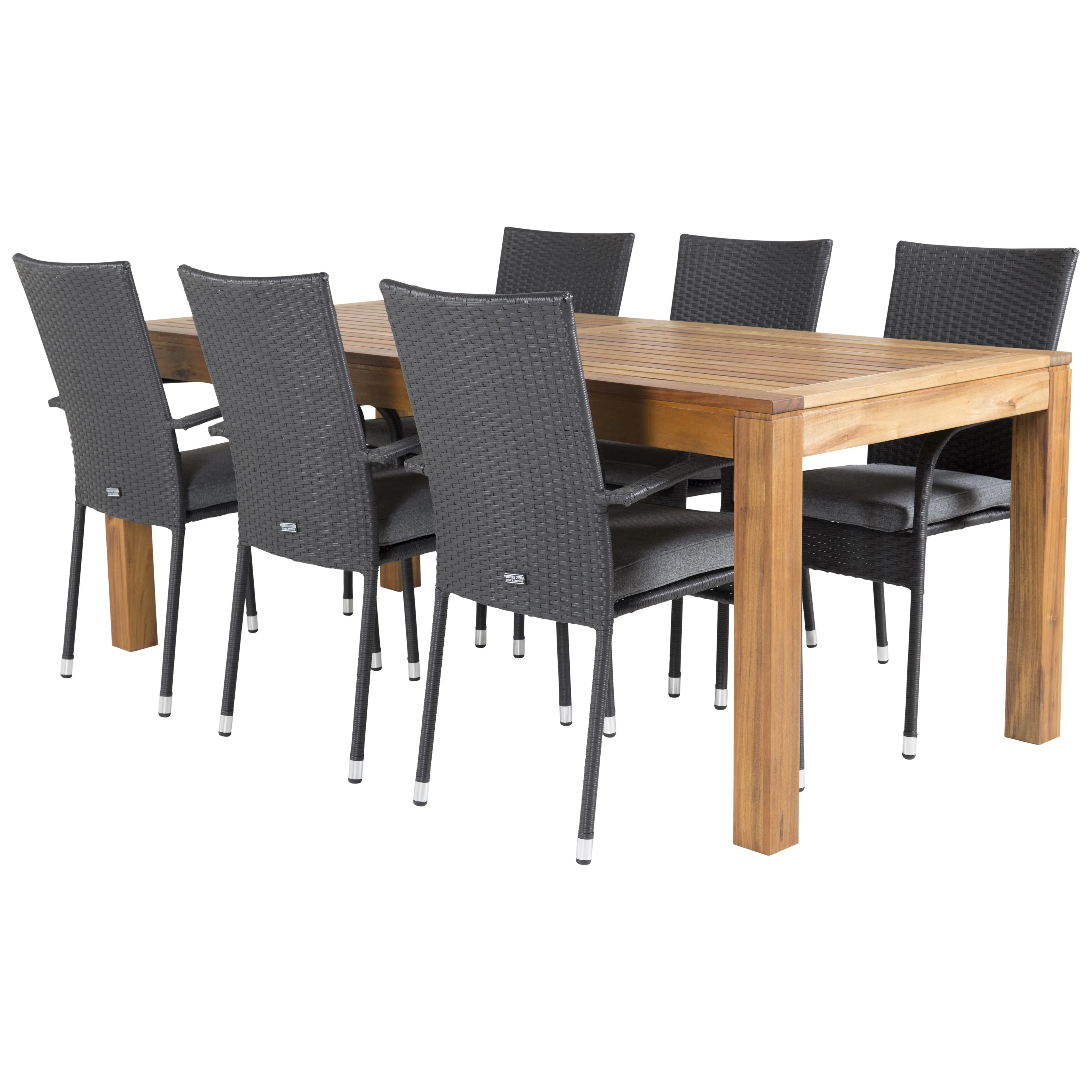 Matgrupp Venture Home Lotta 200 med 6 Asta Stolar