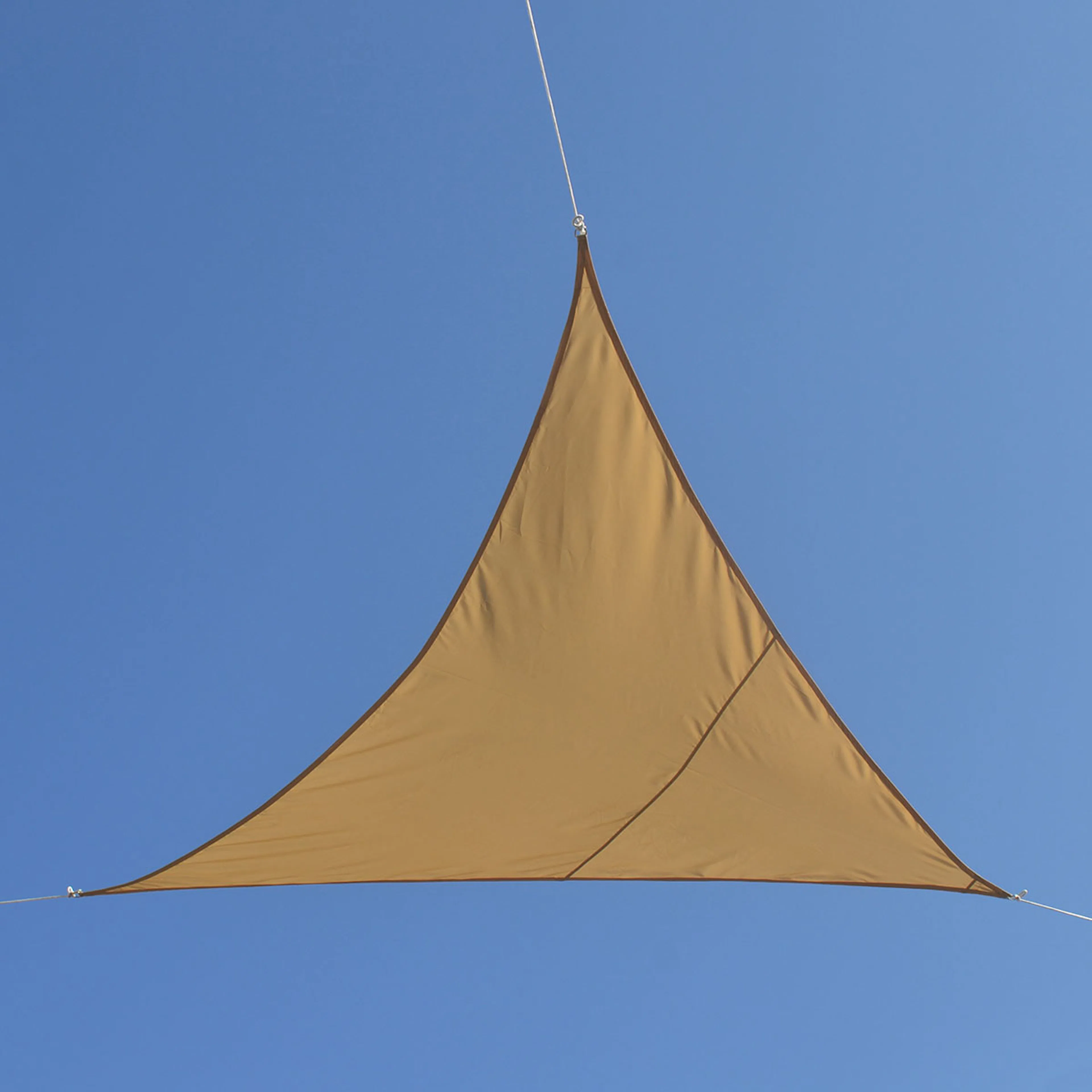Solsegel triangel 3,6x3,6x3,6-Beige Beige, 3,6x3,6