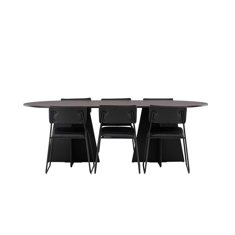 Matgrupp Venture Home Bootcut Oval med 6 Kenth Stolar