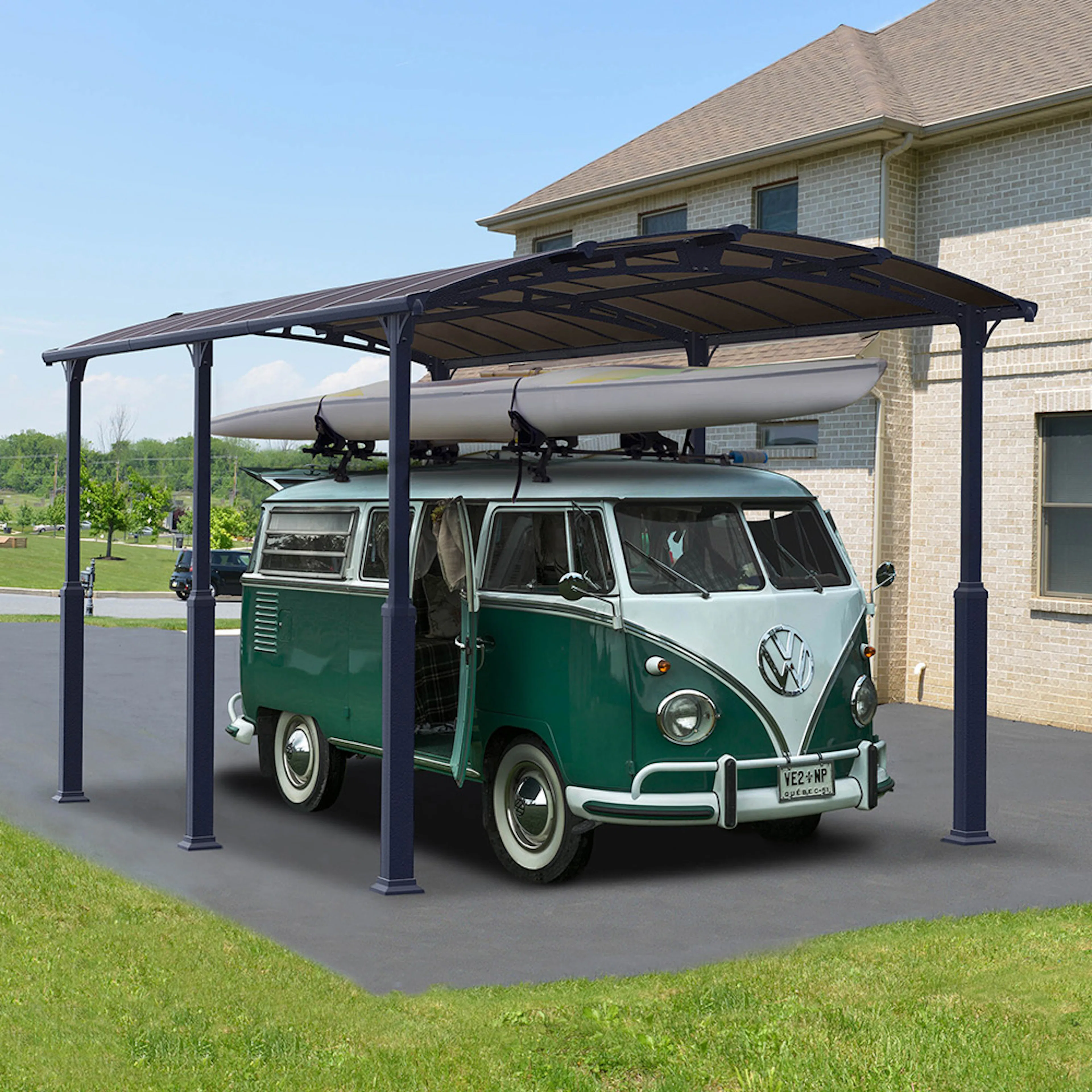 Carport Canopia by Palram Alpine I Metall För Husbil 3,6x6,5 m