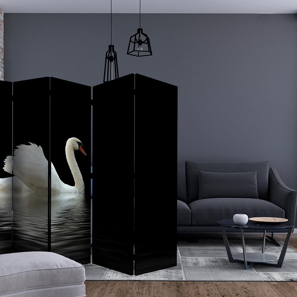 Rumsavdelare Skärmvägg Arkiio Swan Black And White II 225x172 cm