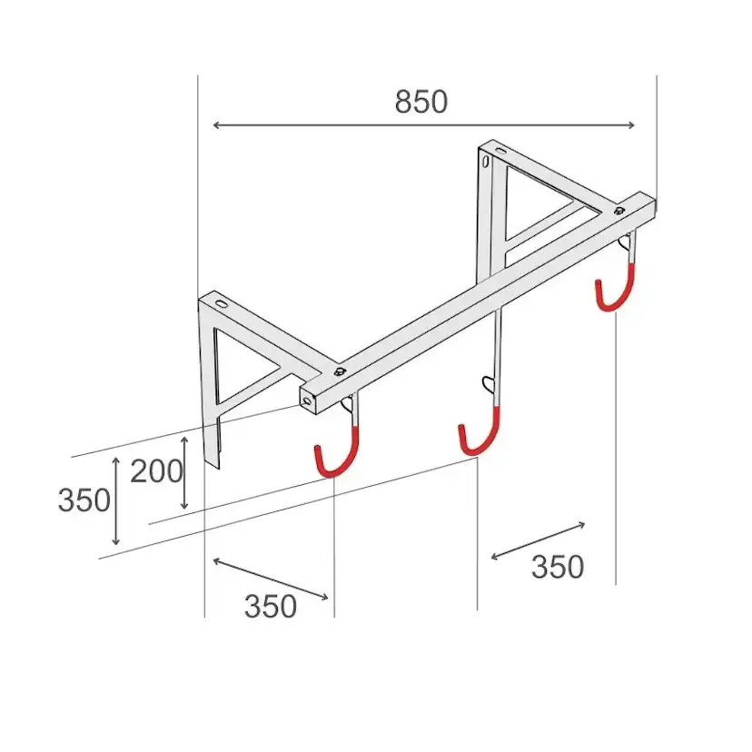 Cykelhängare R&R Solutions H1 Väggmonterad