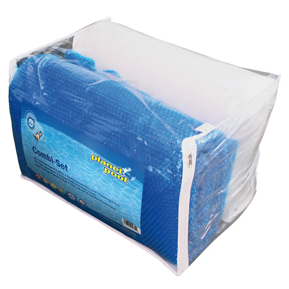 Bottenskydd/termofolie Planet Pool Combi Set Ø 244 cm