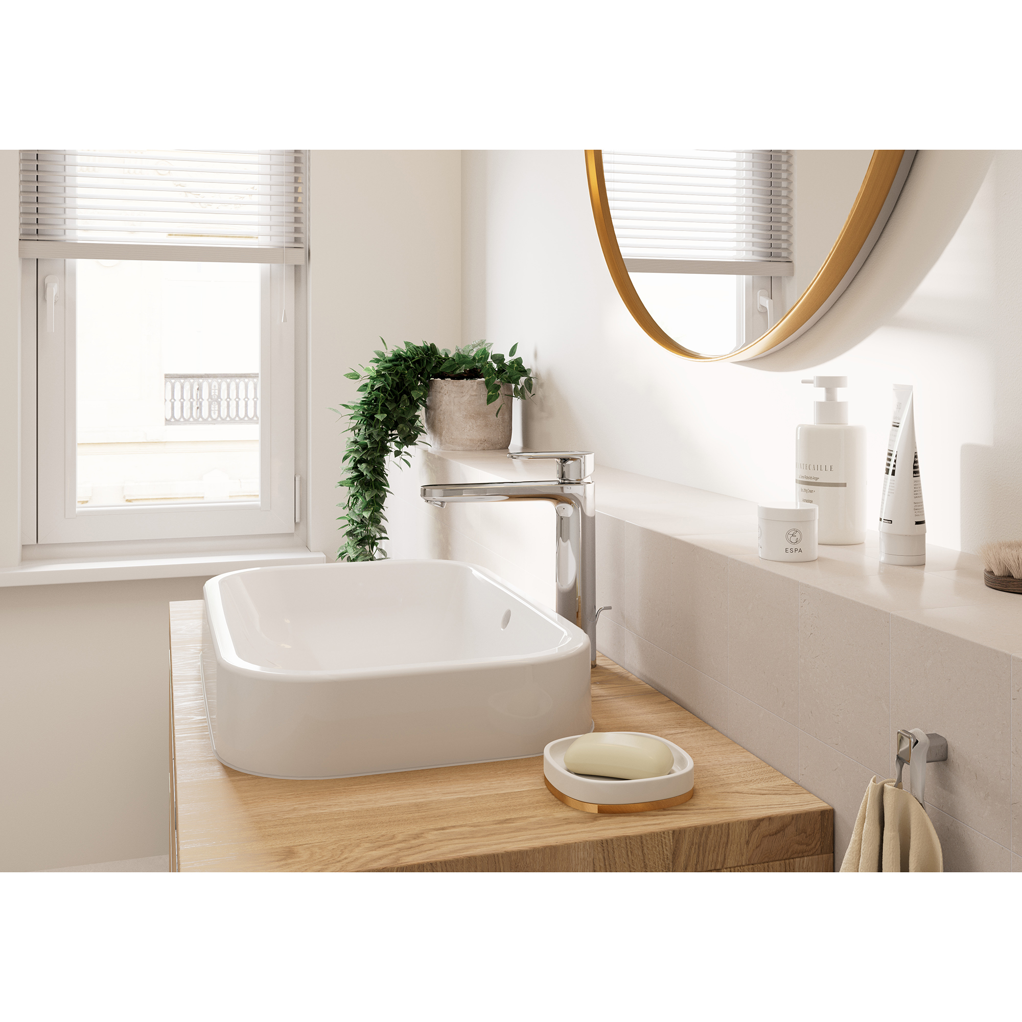 Tvättställsblandare Hansgrohe Vernis Blend 190 med Lyftventil