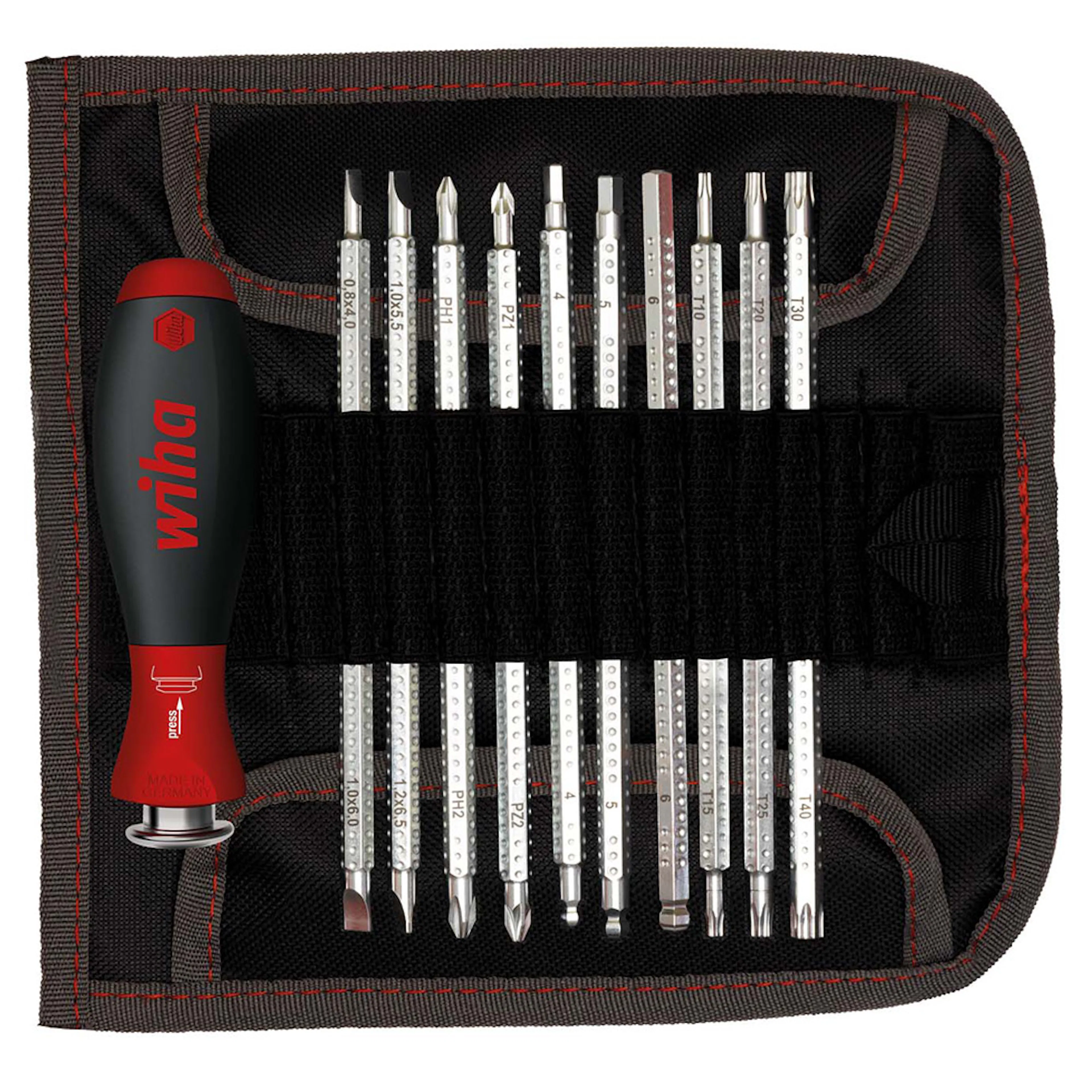 Skruvmejselset Wiha Vändbar Klinga 12-Delar