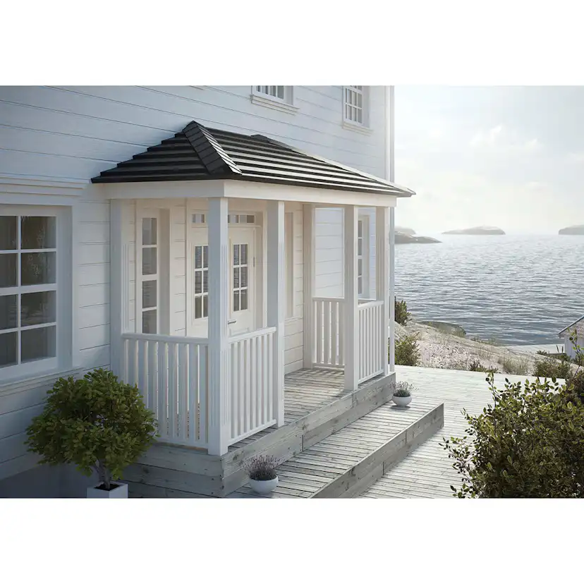 Över/Underliggare grundmålad 2400x95x45 Vit