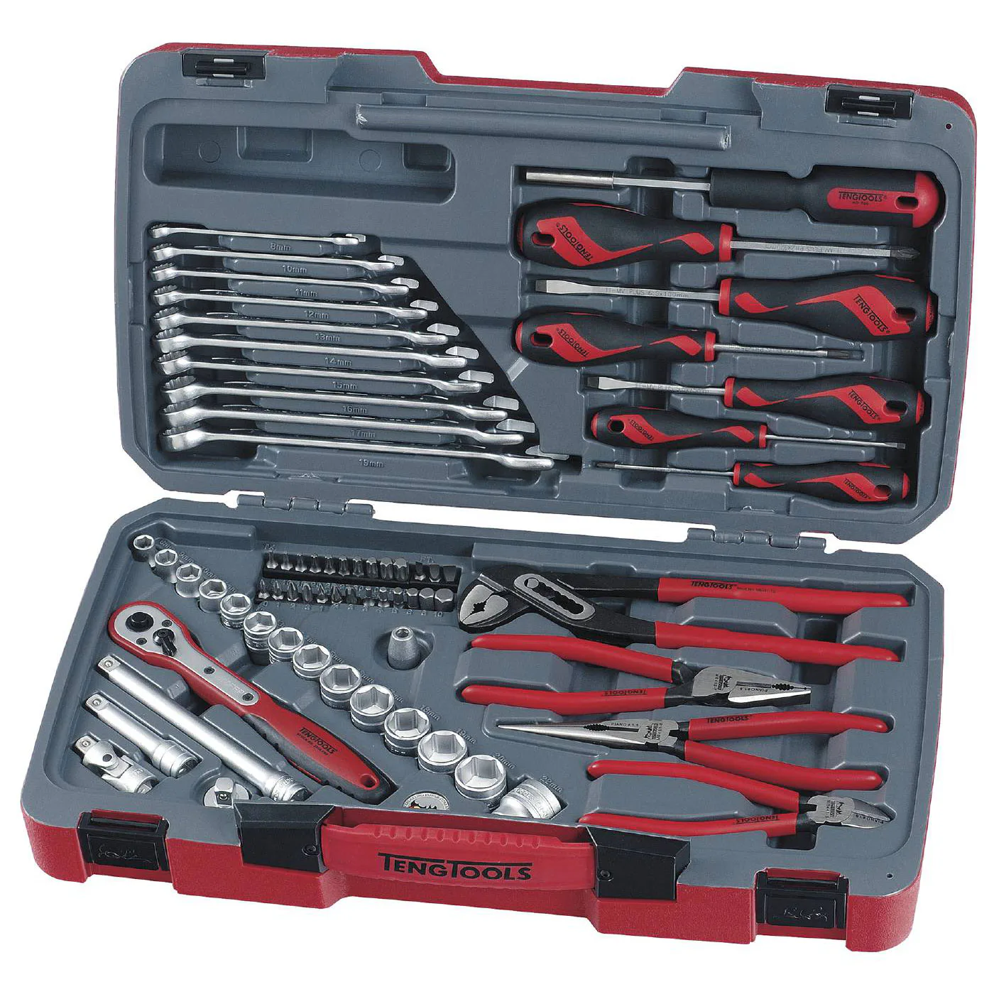 Hylsnyckelsats med 3/8 tum fyrkantsfäste Teng Tools T3867