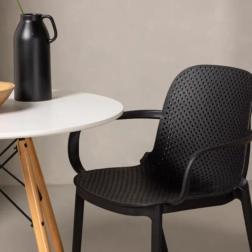 Matgrupp Venture Home Danburi Ø 60 cm med 2 Baltimore Stolar