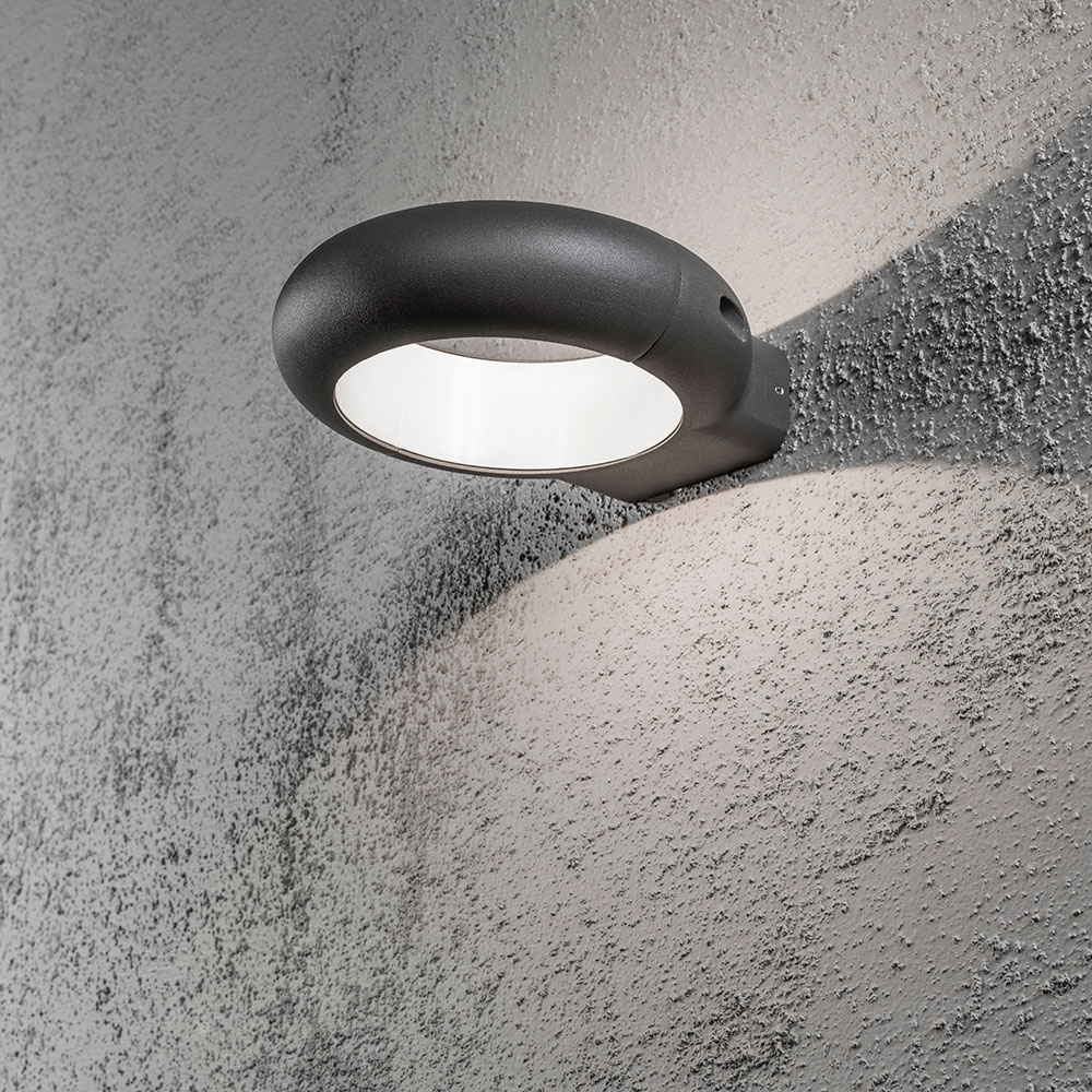 Vägglykta Gnosjö Konstsmide Rovigo 5W High Power LED Mörkgrå