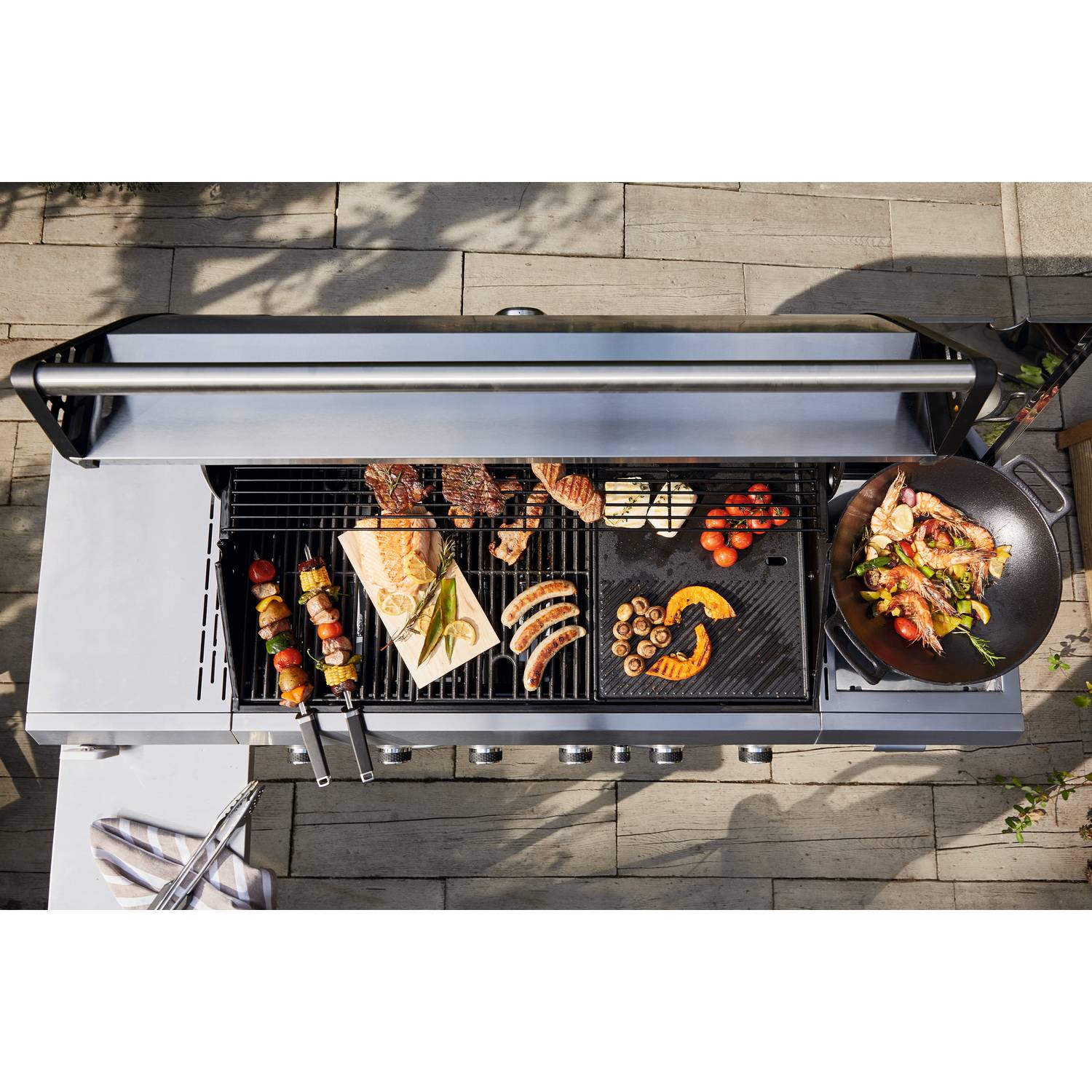 Gasolgrill Landmann Rexon 6.1 PTS cooK Rostfritt Stål 12120