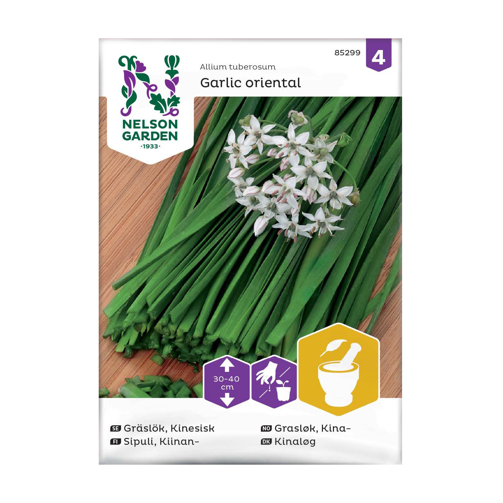 Frö Gräslök Nelson Garden Kinesisk Garlic Oriental