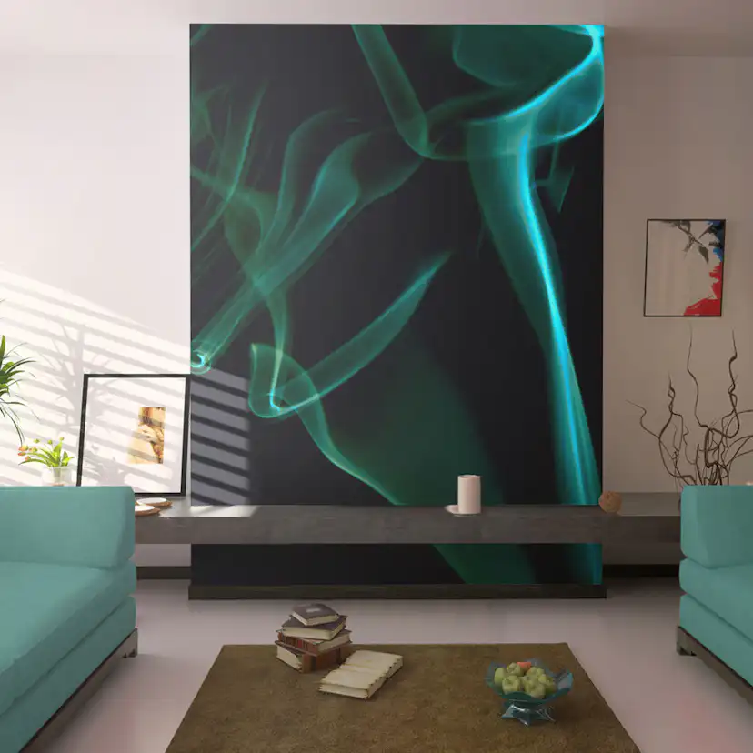 Fototapet Arkiio Blue Smoke Vågor