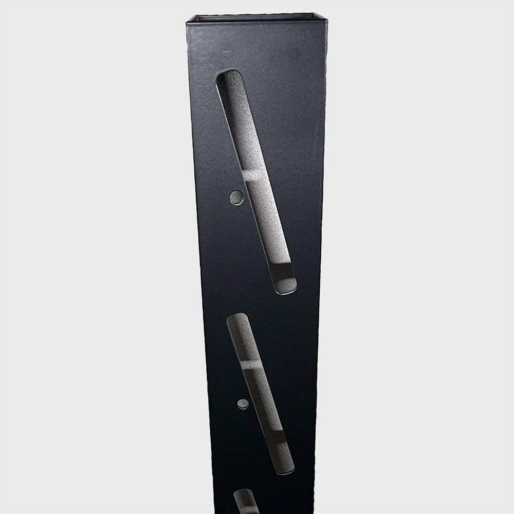 Staketstolpe Woodplastic 1000mm Ändstolpe Vänster SVART Höjd: 1000 mm Vänster Svart