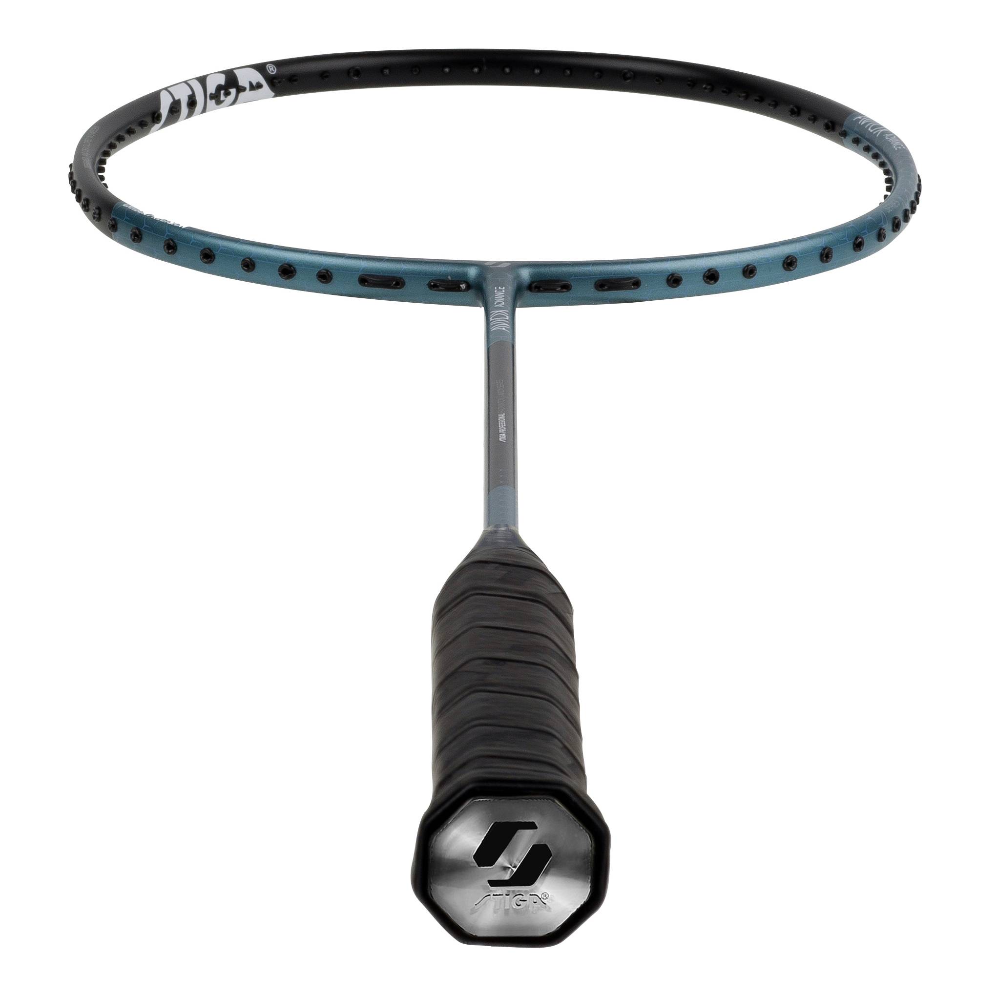 Badmintonracket Stiga Sports Aviox Advance Svart/Blå Osträngat 4