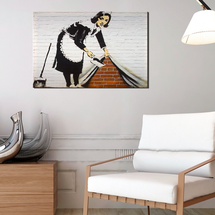 Tavla Arkiio Maid In London By Banksy