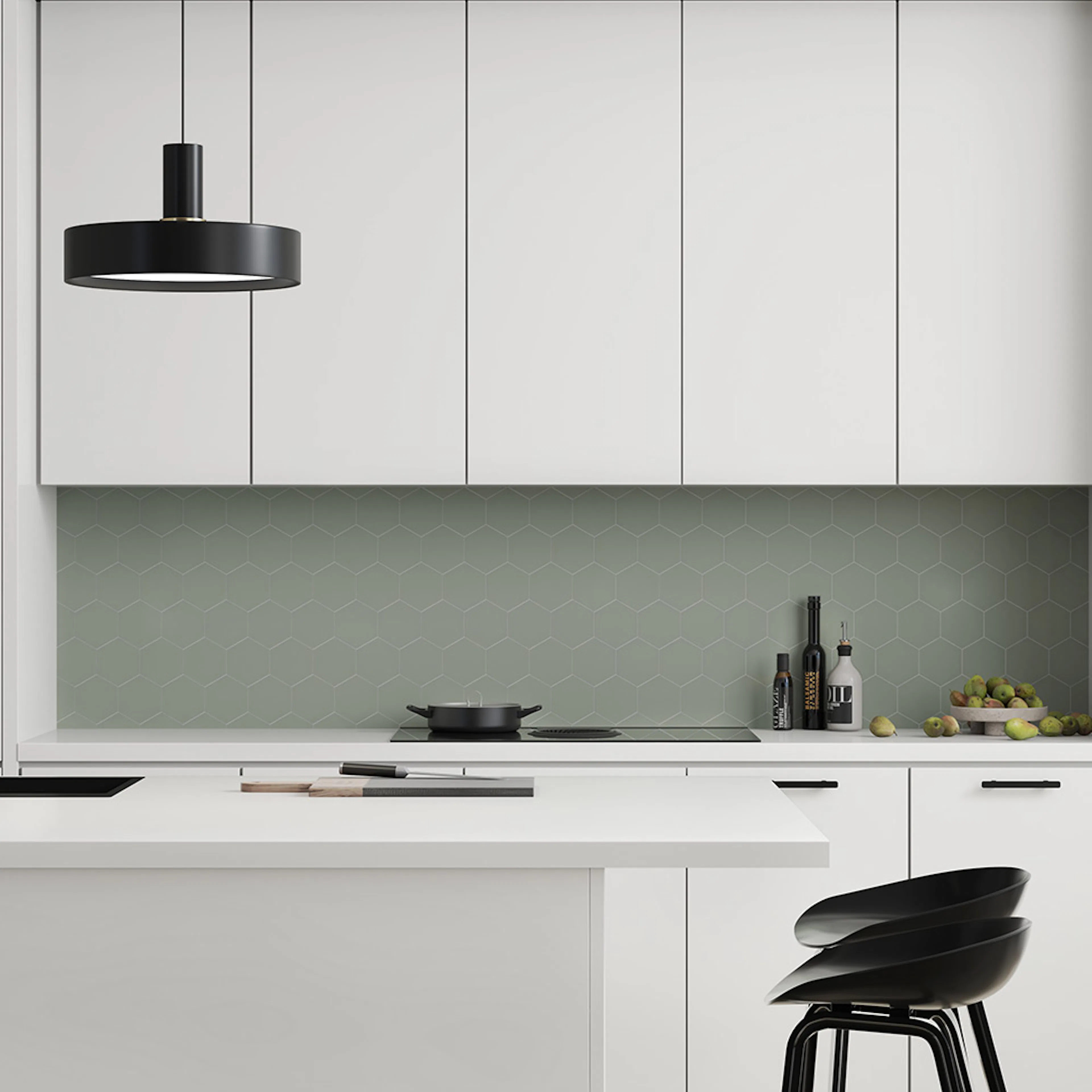Stänkskyddsskiva Fibo 5206-KM71 EM Olivegreen 11x620x580 mm