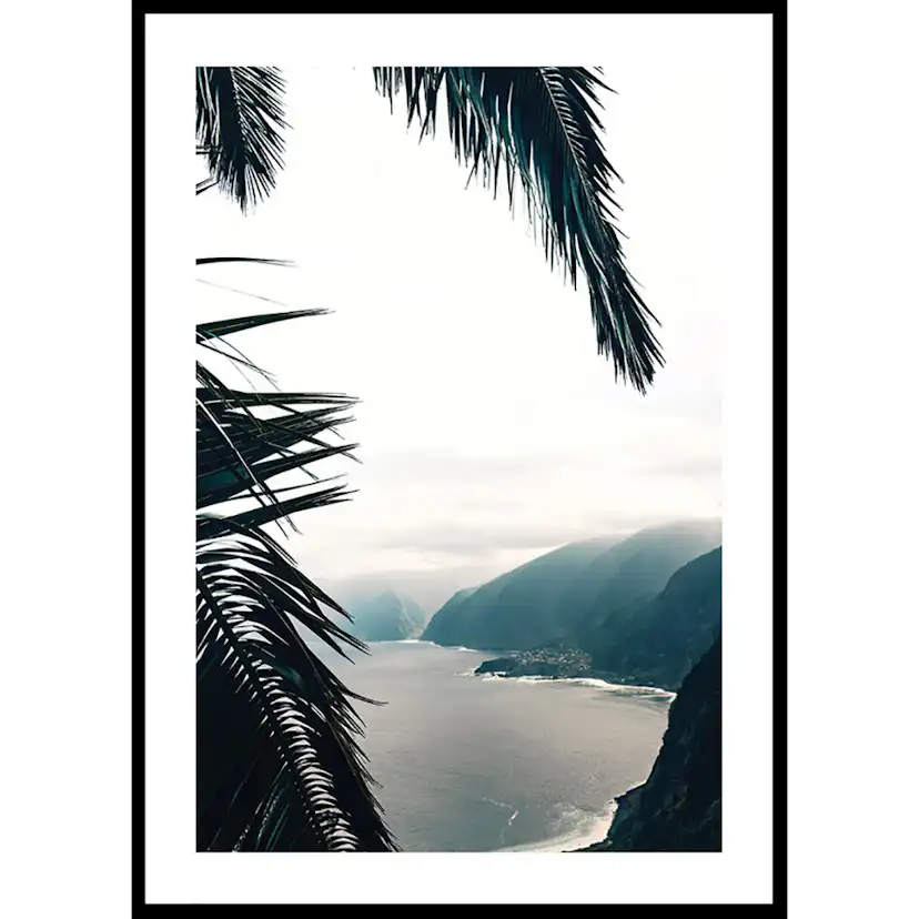 Poster Gallerix Between Palm Leaves