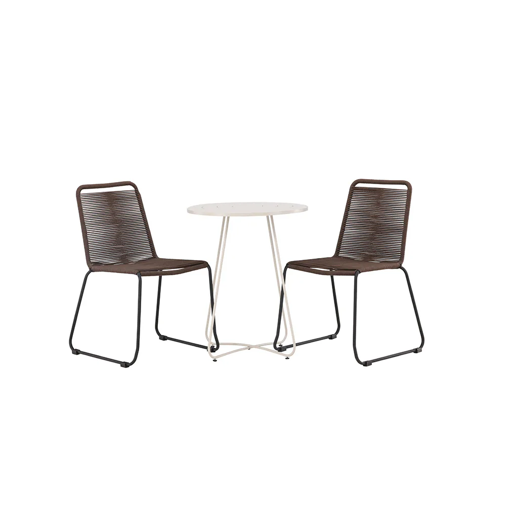 Cafégrupp Venture Home Bacong Bord med 2 Lindos Stolar