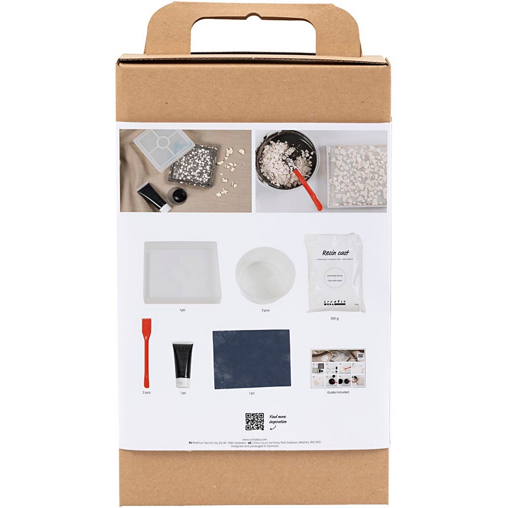 DIY-kit Creativ Company Resingjutning Bricka Terrazzo