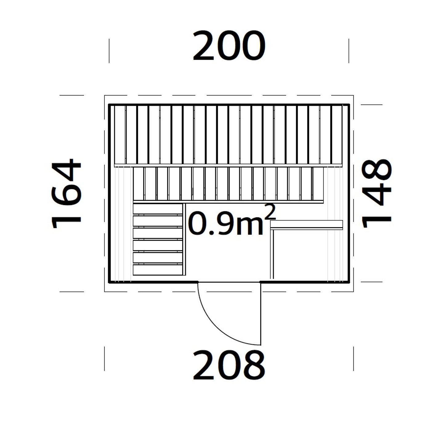 Bastutunna Palmako Anita 0,9 m2