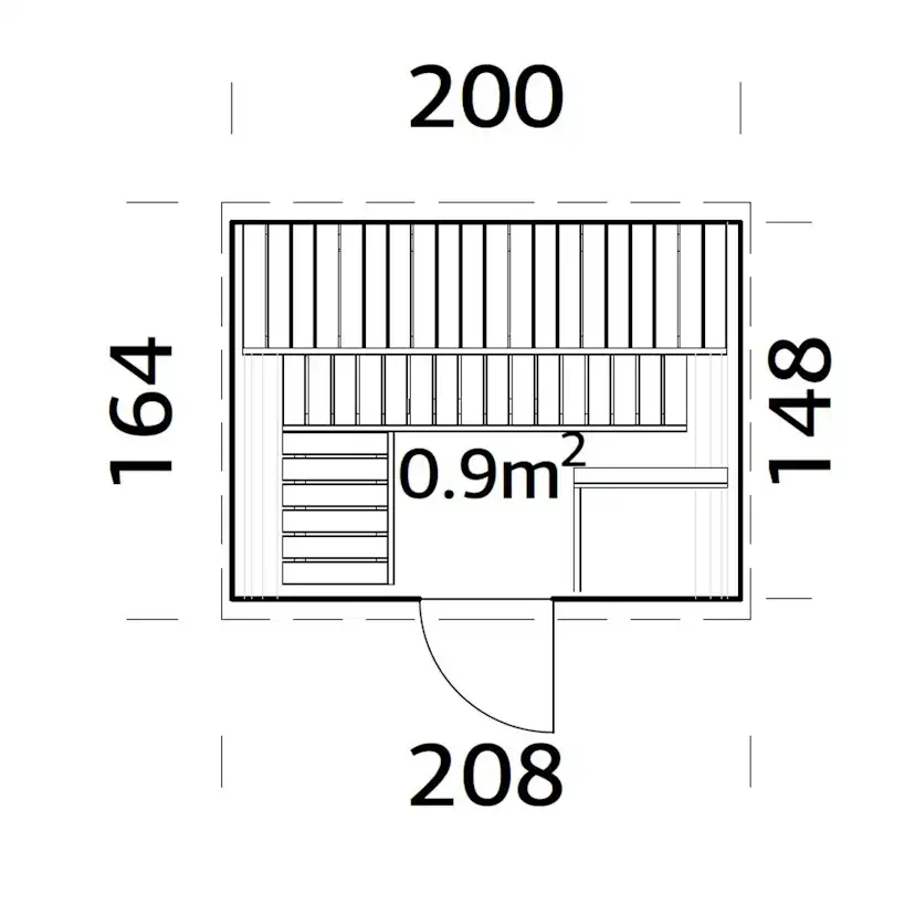 Bastutunna Palmako Anita 0,9 m2