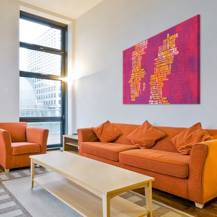 Tavla Arkiio Text Karta Över Sverige