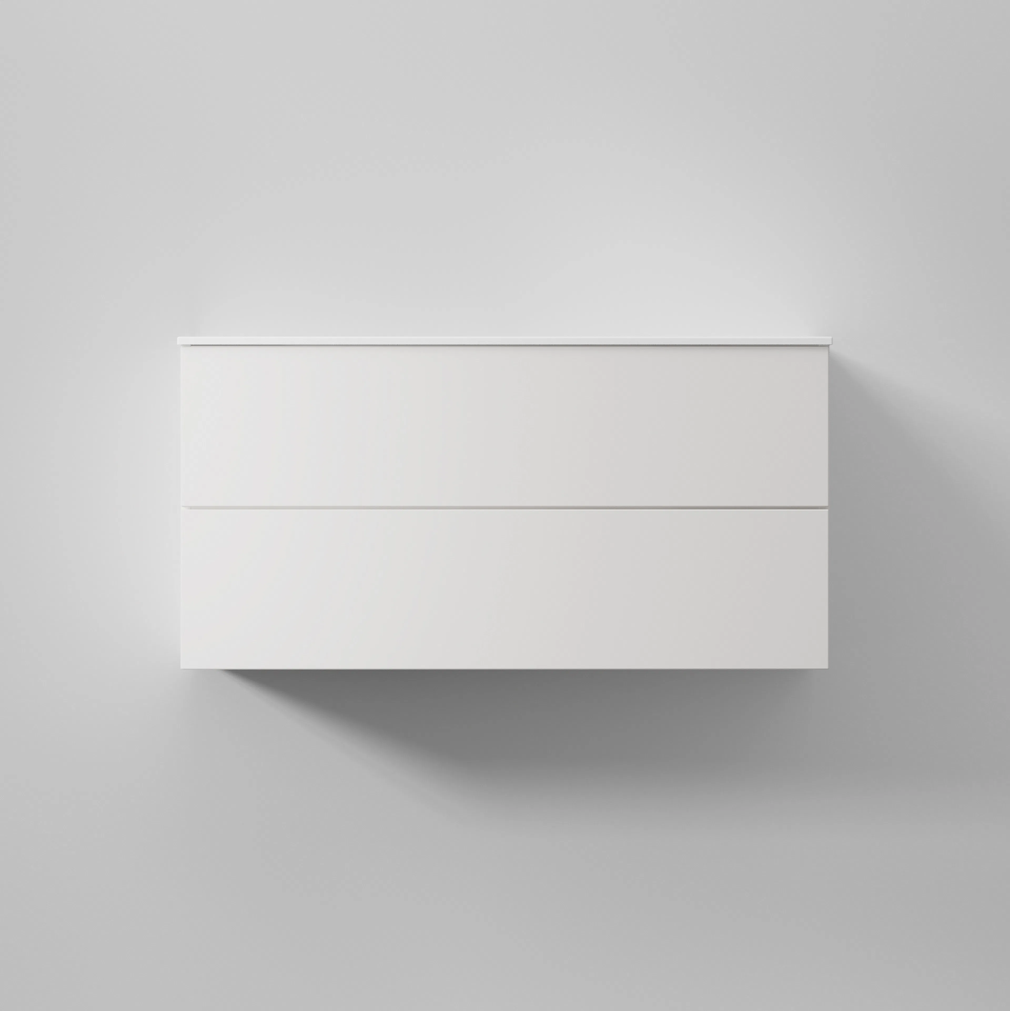 Kommod Core Solid 100 Pure White, 2 Lådor Pure White, 1000x454x500 mm