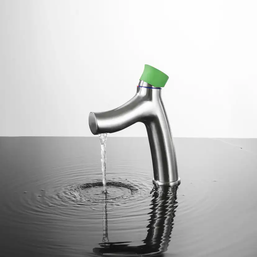 Tvättställsblandare Scandtap Steel Green