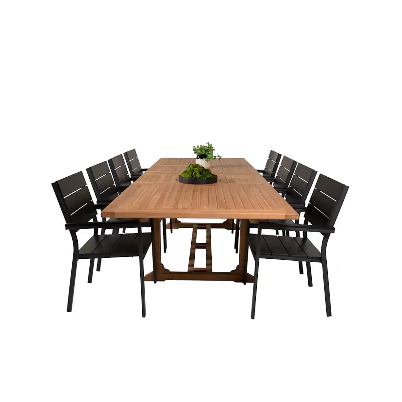 Matgrupp Venture Home Kiara 195/295 med 8 Lova Stolar
