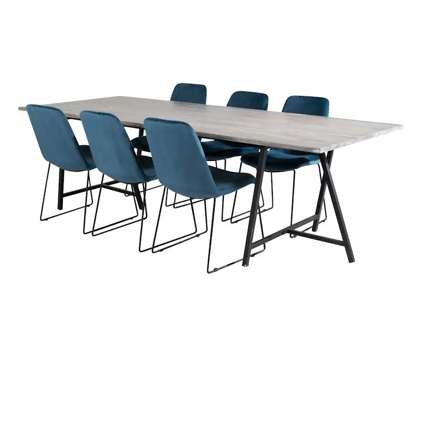 Matgrupp Venture Home Jenni med 6 Muscot Stolar