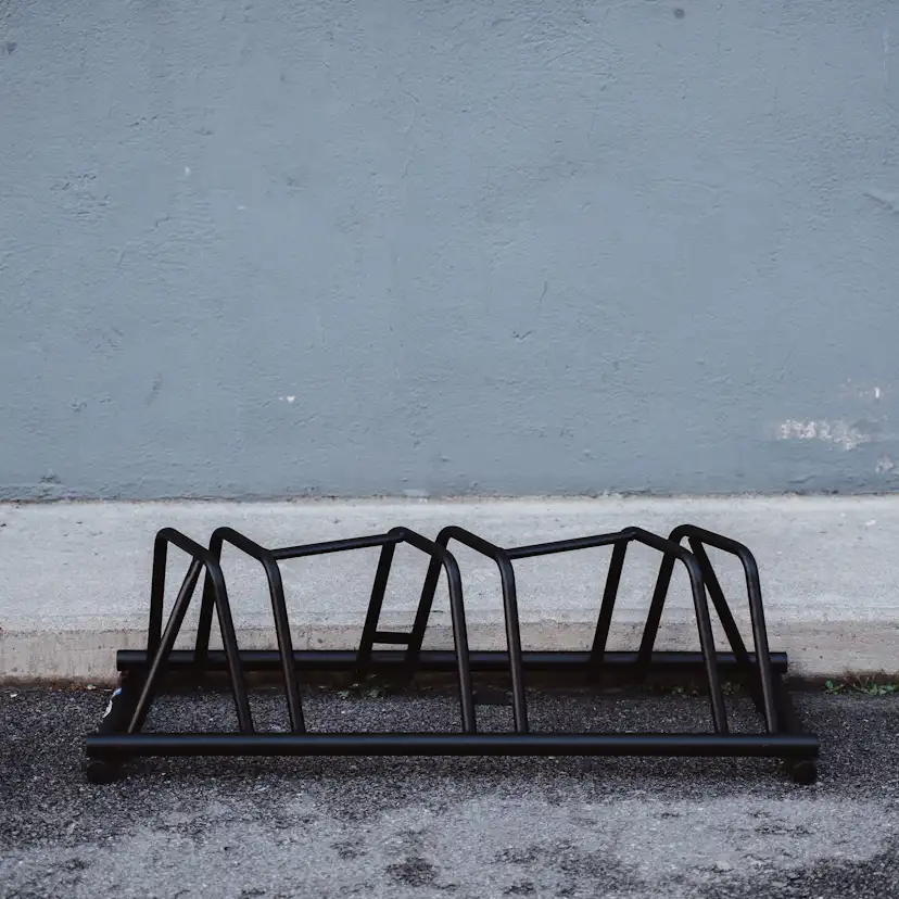 153 Cykelställ 3-platser. Svart Svart