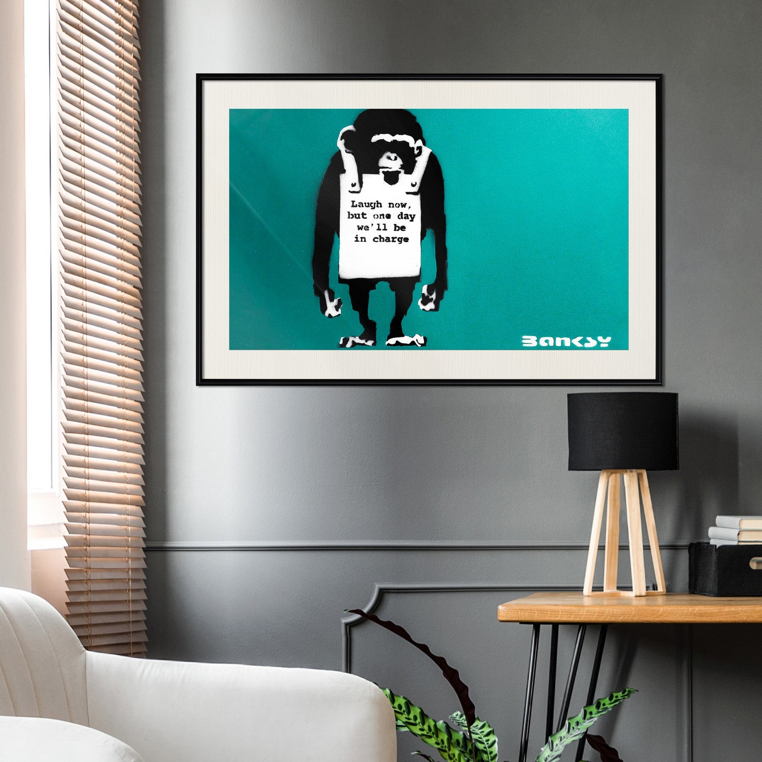 Poster Artgeist Affisch Angry Monkey