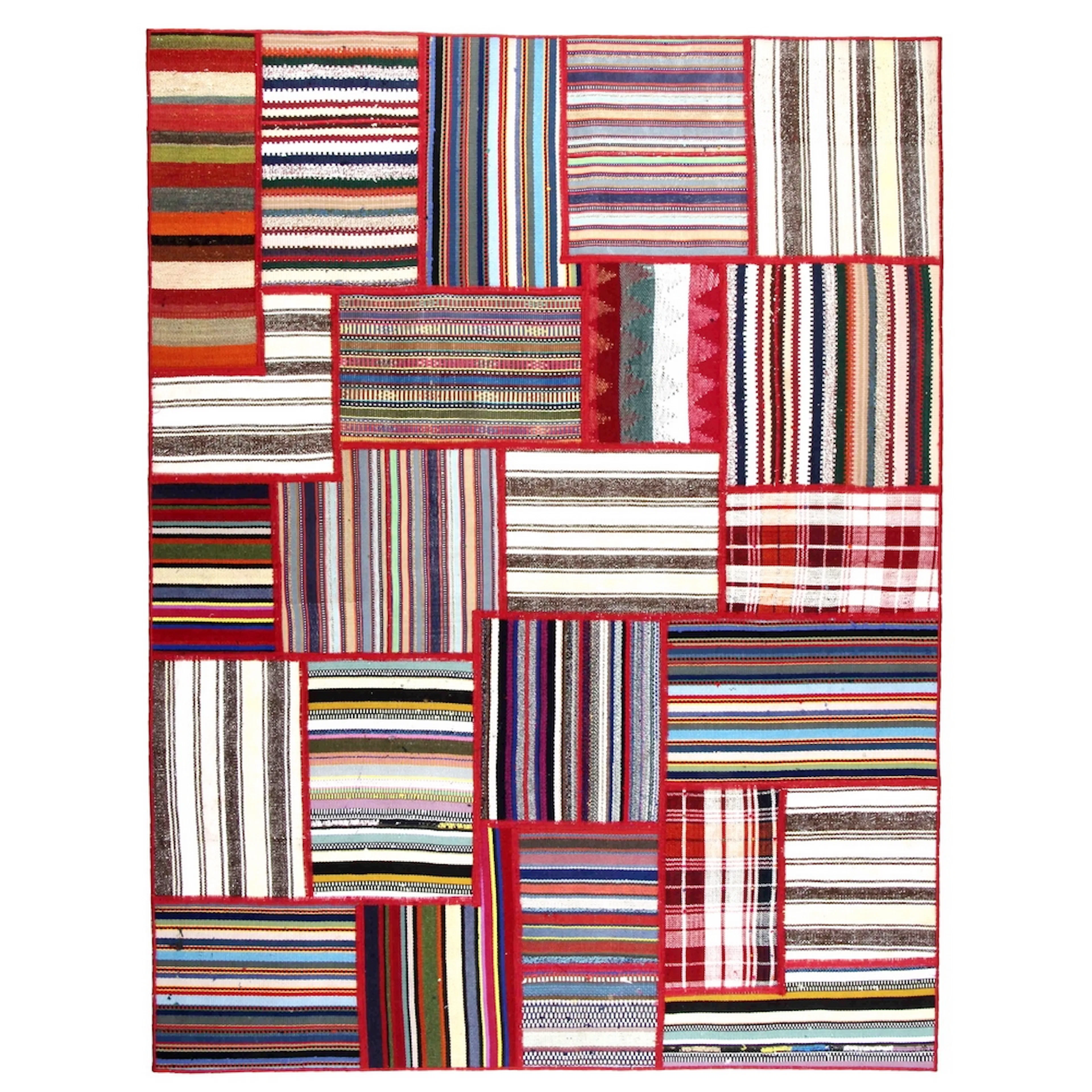 Persisk Patchworkmatta Arkiio 751581 Flerfärgad 156x205