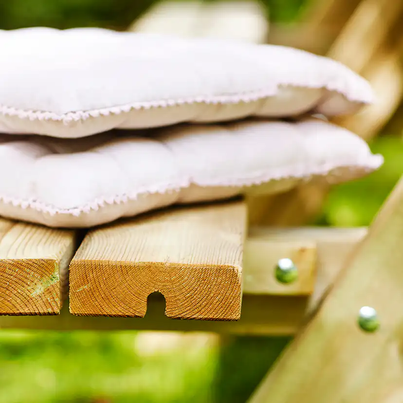 Picknickbord PLUS Bänkset med Fällbara säten & 12 Sittplatser i Tryckimpregnerat Trä