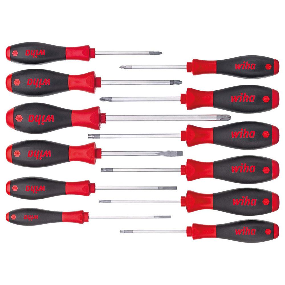 Skruvmejselset Wiha Softfinish 12-Delar