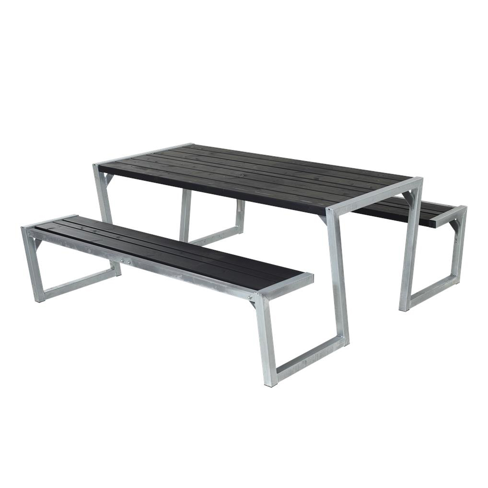 Picknickbord PLUS Zigma Svart Utomhus