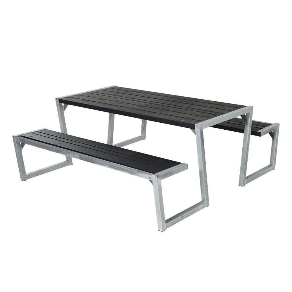 Picknickbord PLUS Zigma Svart Utomhus