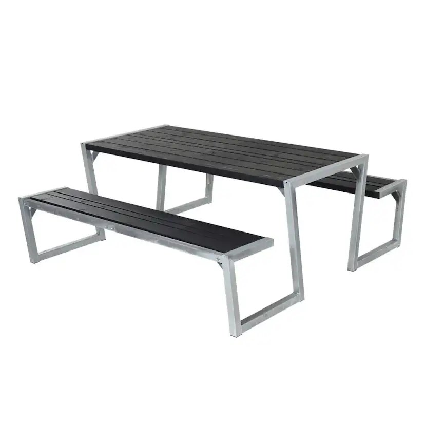 Picknickbord PLUS Zigma Svart Utomhus