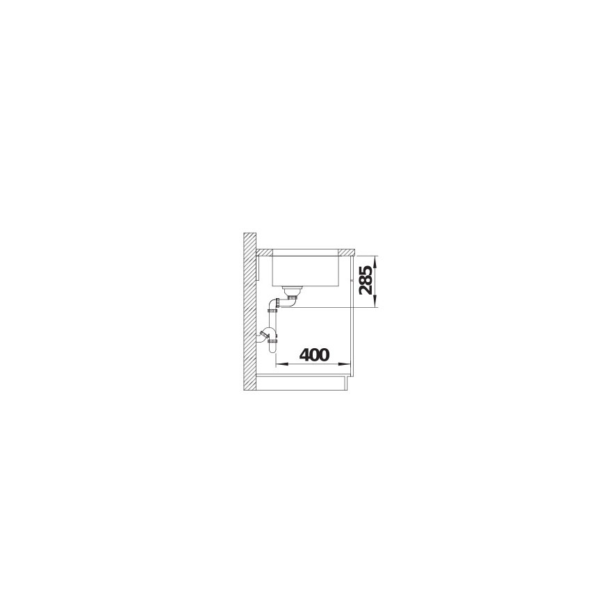 BLANCO SOLIS 400-U INFINO Undermontering