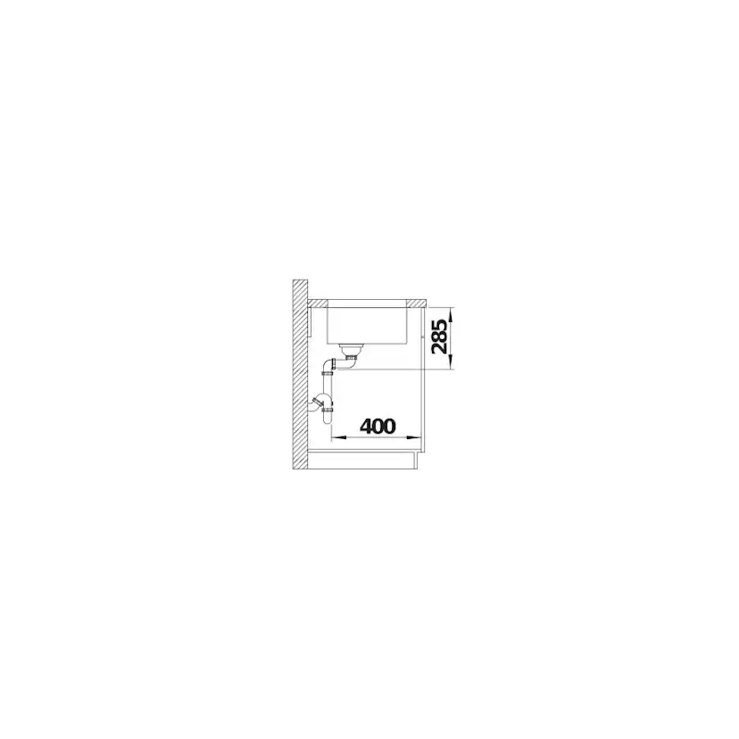 BLANCO SOLIS 400-U INFINO Undermontering