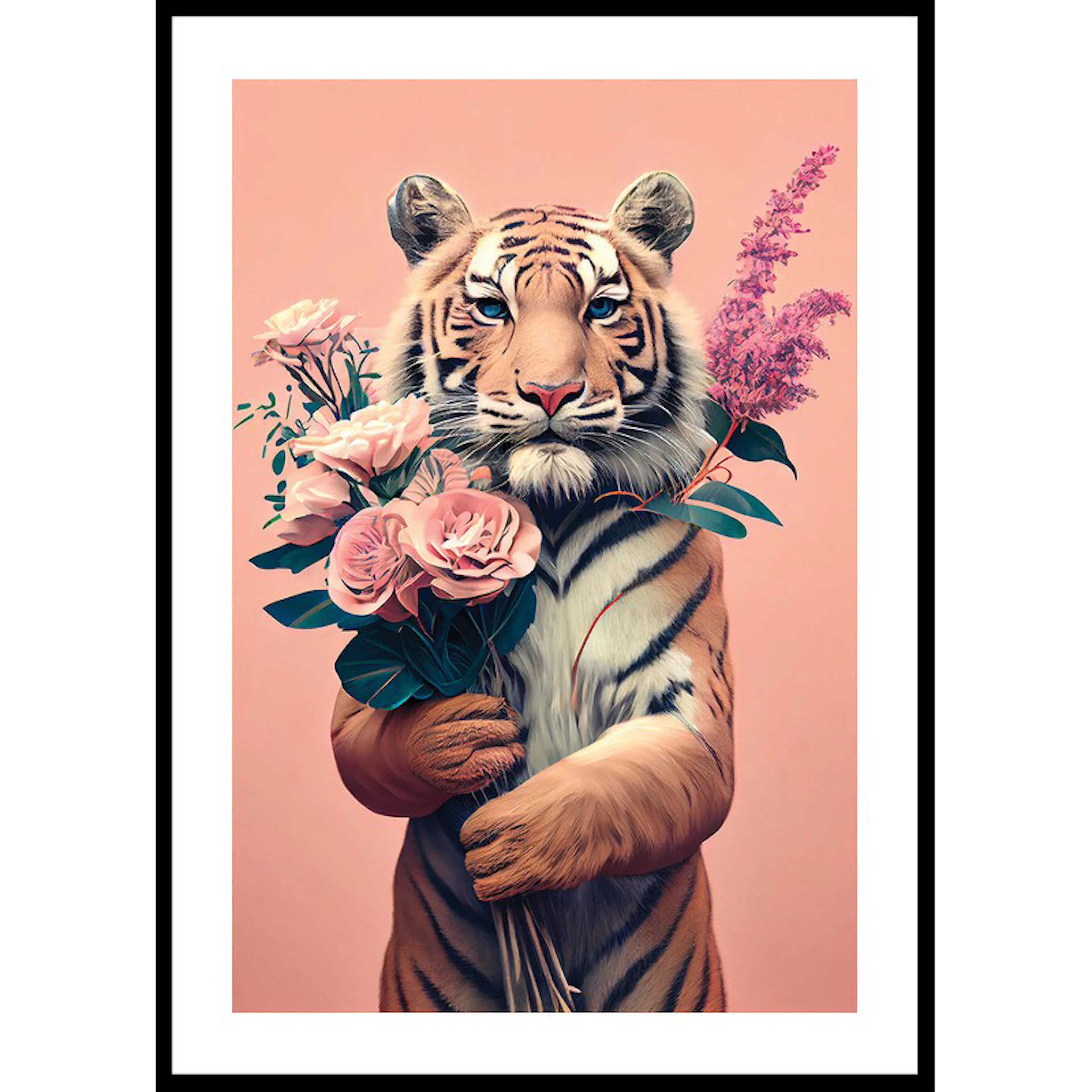 Poster Gallerix Tiger Bouquet