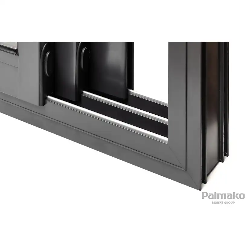 Ines 11,1 m2 Slide Plus BNDIP Impregnerad Brun med Slide Pro 2-lagers glas