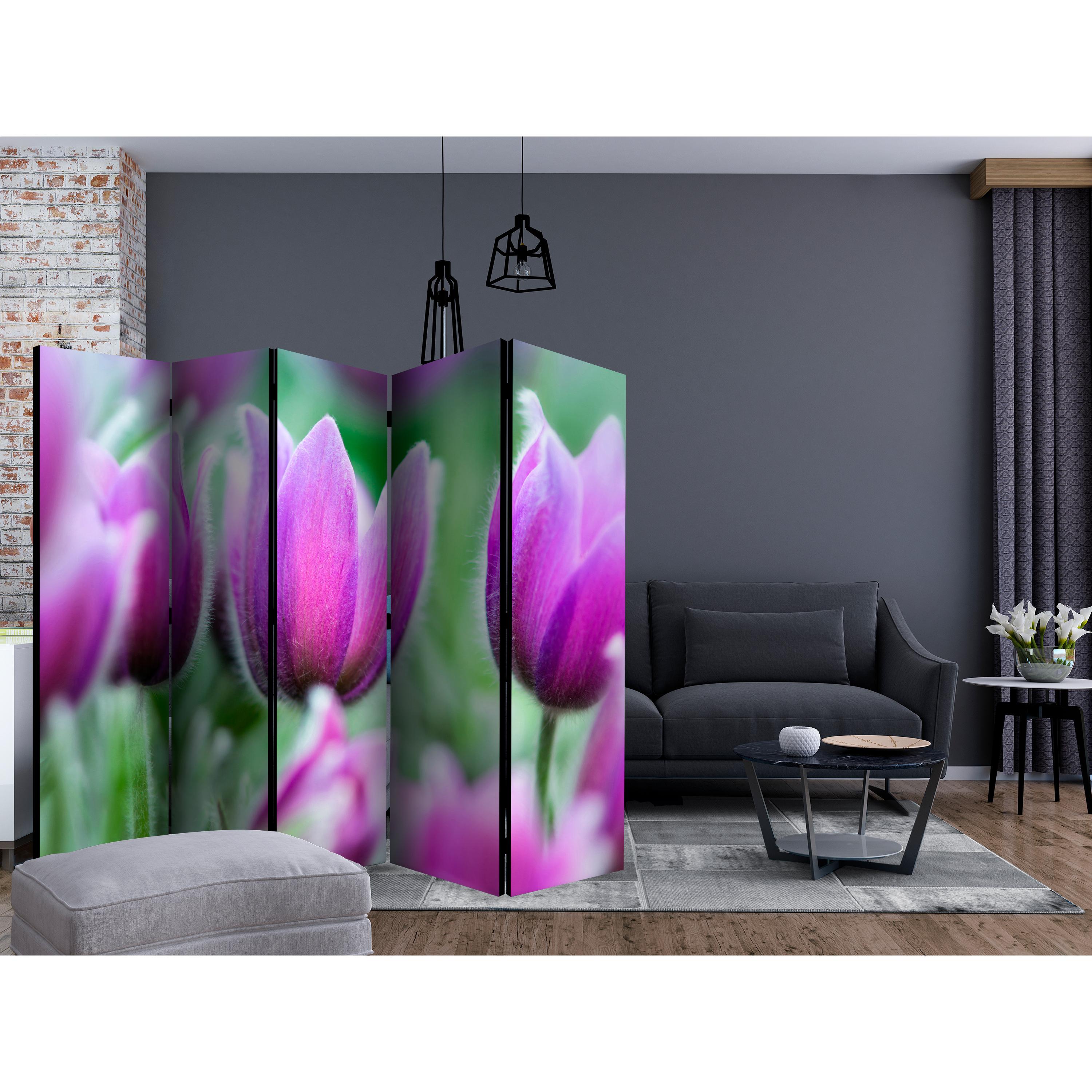 Rumsavdelare Arkiio Purple Spring Tulips II 225x172 cm