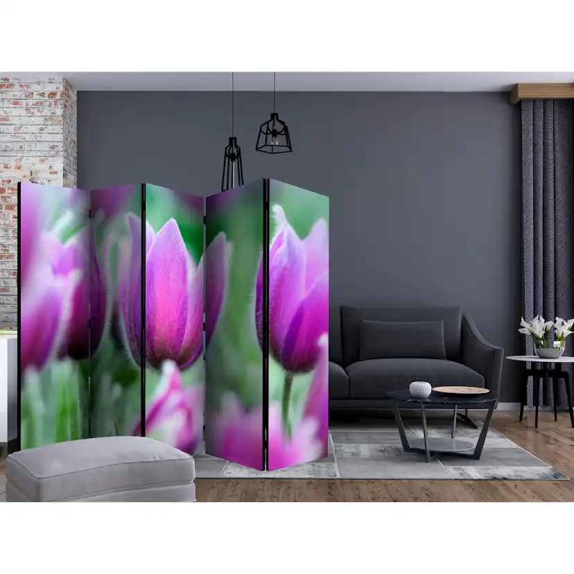 Rumsavdelare Arkiio Purple Spring Tulips II 225x172 cm
