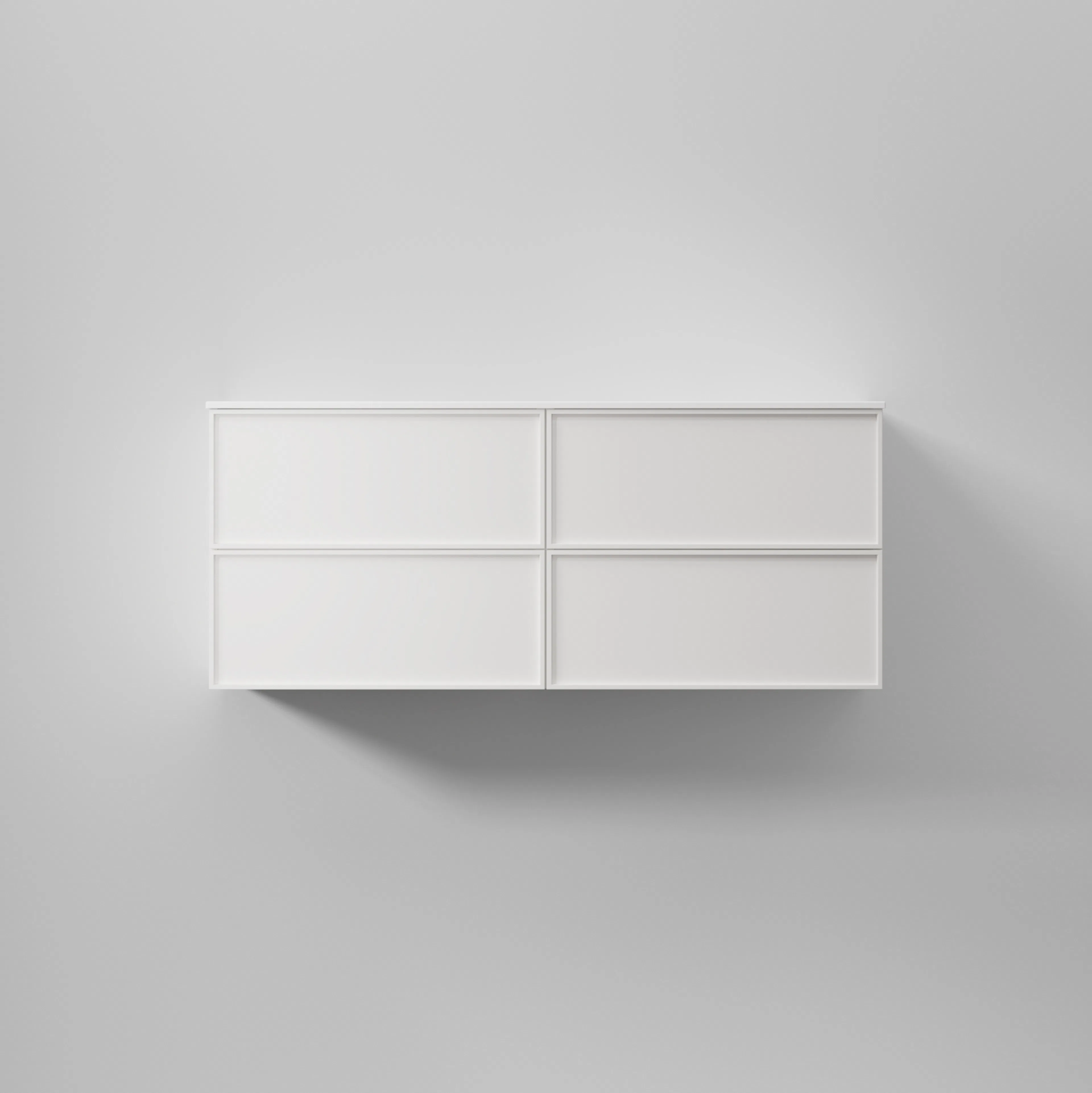 Kommod Core Nema 120 D Pure White, 4 Lådor Pure White, 1200x456x500 mm