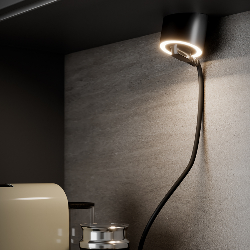 LED-spot Unika 24V/4,5W elutag  230V 2700 K rf-look Rostfri look